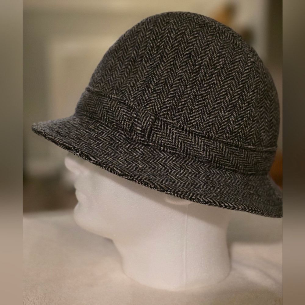 Pendleton Gray Herringbone Bucket Hat
